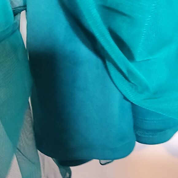 5X 28W Torrid Black Teal Disney Villains Set Gingham Poplin Top Tulle Skirt Midi - Picture 16 of 16